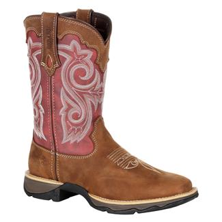 Women's Durango DRD0349 Lady Rebel Pro Western Boots Briar Brown / Rusty Red