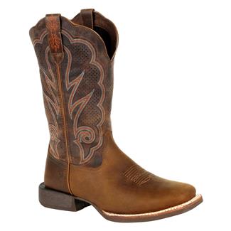Women's Durango Lady Rebel Pro Ventilated Western Boots Distressed Cognac