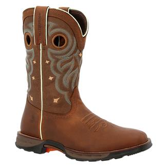 Women's Durango Maverick Waterproof Work Boots Rugged Tan