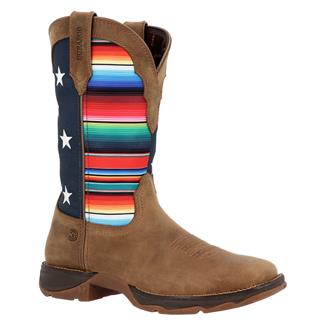 Women's Durango Lady Rebel Western Boots Dusty Brown / Serape Flag