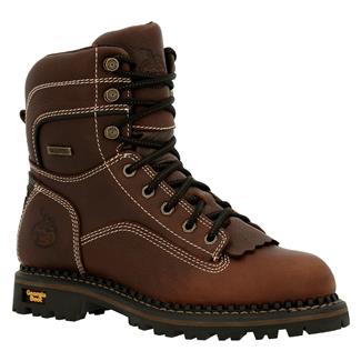 Women's Georgia Amp LT Logger Waterproof Boots Brown