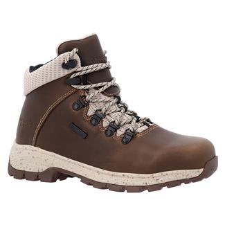 Women's Georgia Eagle Trail Alloy Toe Waterproof Hiker Boots Brown