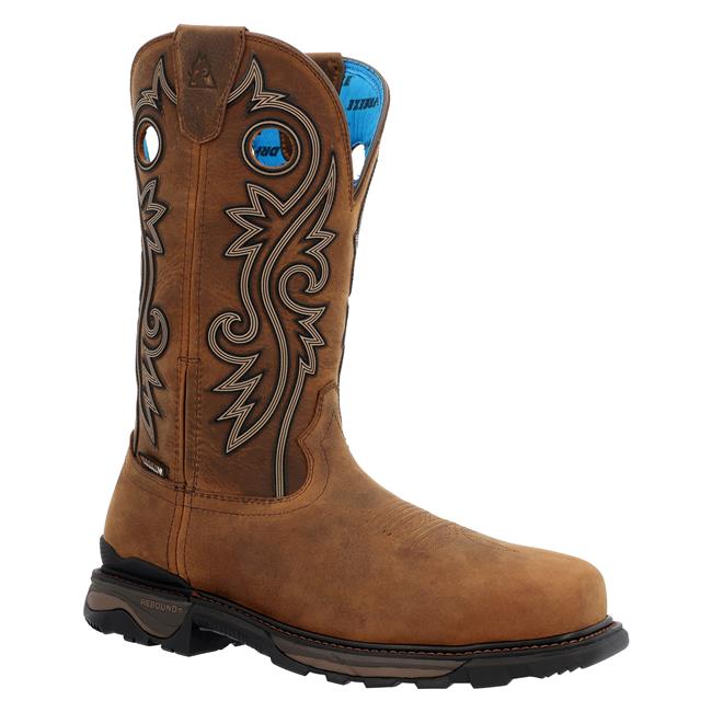 Men s Rocky Carbon 6 Western Carbon Toe Waterproof Boots Work Boots Superstore WorkBoots