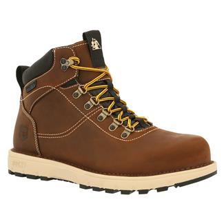 Men's Rocky Legacy 32 Work Composite Toe Waterproof Boots Brown