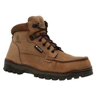 Men's Rocky Outback GTX Work Steel Toe Waterproof Boots Light Brown