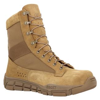 Men's Rocky C4T Protective Toe Tactical Military Boots Coyote Brown