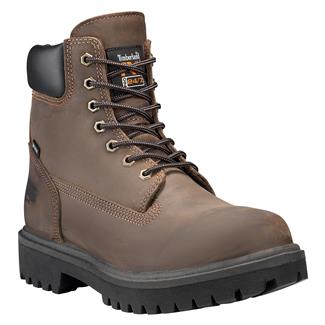 Men's Timberland PRO 6" Direct Attach 200G Waterproof Boots Dark Brown