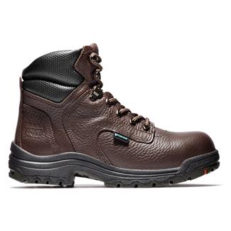 Women's Timberland PRO 6" TiTAN Alloy Toe Waterproof Boots Dark Brown