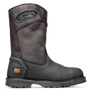 Men's Timberland PRO PowerWelt Pull-On Steel Toe Boots Medium Brown
