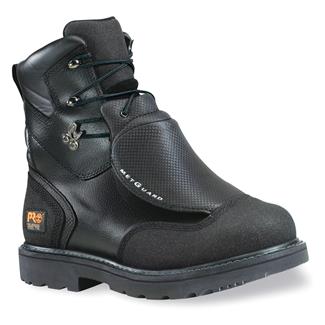 Men's Timberland PRO 8" Met Guard Steel Toe Waterproof Boots Black