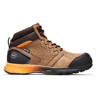 Men's Timberland PRO Reaxion Composite Toe Waterproof Boots Brown / Orange