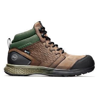 Men's Timberland PRO Reaxion Composite Toe Waterproof Boots Brown / Green