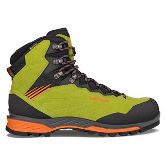 Men's Lowa Cadin II GTX Mid Waterproof Boots Lime / Flame