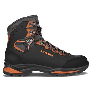 Men's Lowa Camino Evo GTX Waterproof Boots Black / Orange