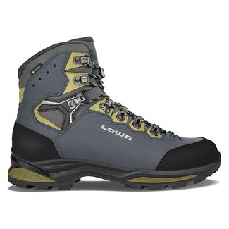 Men's Lowa Camino Evo GTX Waterproof Boots Steel Blue / Kiwi