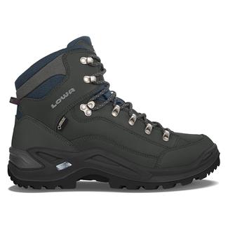 Men's Lowa Renegade GTX Mid Wide Waterproof Boots Dark Gray