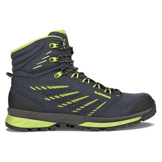 Men's Lowa Trek Evo GTX Mid Waterproof Boots Navy / Lime