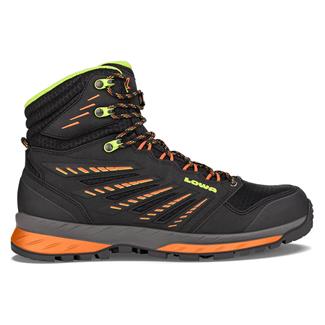 Men's Lowa Trek Evo GTX Mid Waterproof Boots Black / Flame