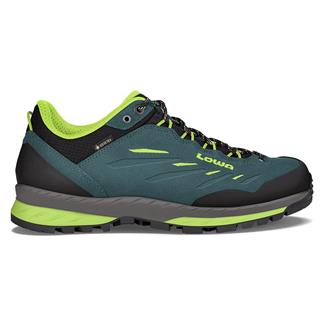 Men's Lowa Delago GTX Lo Waterproof Petrol / Lime