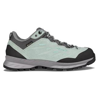 Women's Lowa Delago GTX Lo Waterproof Patina Green / Light Blue