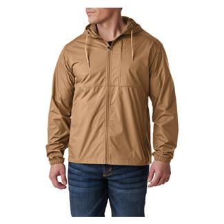 Men's 5.11 Radar Packable Hooded Jacket Coyote