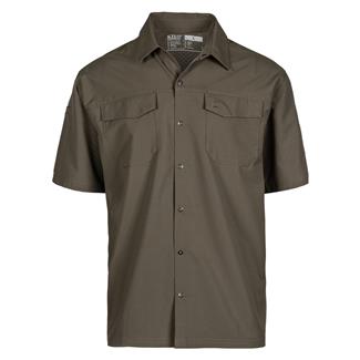 Men's 5.11 Freedom Flex Short Sleeve Woven Shirts Ranger Green