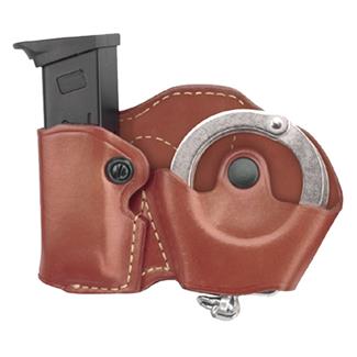Gould & Goodrich Cuff and Mag Case with Belt Loop Chestnut Brown
