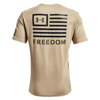 Men's Under Armour New Freedom Banner T-Shirt Desert Sand / Black