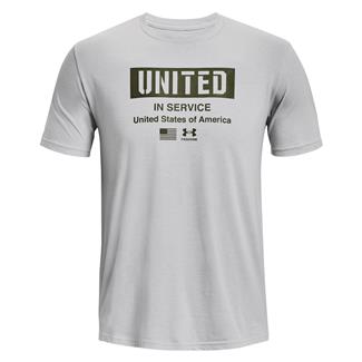 Men's Under Armour Freedom United T-Shirt Mod Gray / Medium Heather