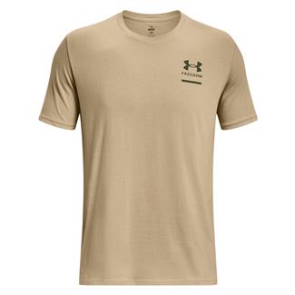 Men's Under Armour Freedom Spine T-Shirt Desert Sand