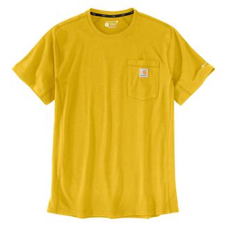 Men's Carhartt Force Relaxed Fit Midweight Pocket T-Shirt Yellow Curry