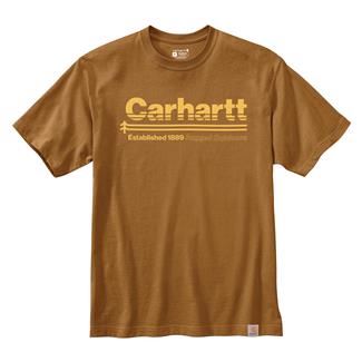 Relaxed Fit Graphic Tee - Brown