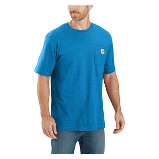 Men's Carhartt Workwear Pocket T-Shirt Marine Blue Heather