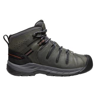 Men's Keen Utility Flint II MID Waterproof Boots Steel Gray / Tortoise Shell