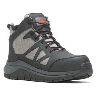 Men's Merrell Work Fullbench Speed Mid Carbon Toe Waterproof Boots Black / Charcoal