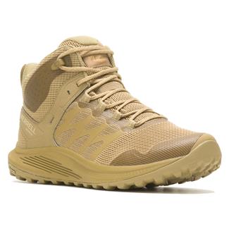 Men's Merrell Nova 3 Tactical Mid Waterproof Boots Dark Coyote