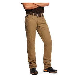 Men's Ariat Rebar M4 Relaxed DuraStretch Made Tough Stackable Straight Leg Pants Field Khaki