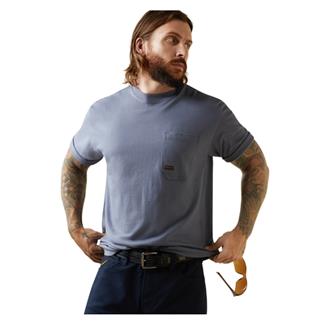Men's Ariat Rebar Cotton Strong Anvil Force Graphic T-Shirt Stonewash