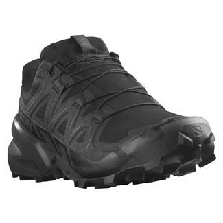  Salomon Men's SPEEDCROSS Trail Running Shoes for Men, Black /  Black / Phantom, 7