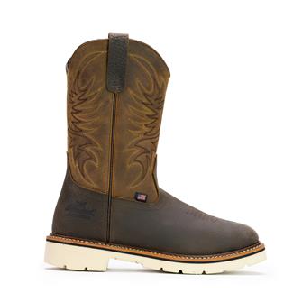 Men's Thorogood American Heritage Square Toe Wellington Boots Crazyhorse