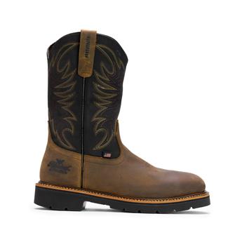 Men's Thorogood American Heritage Square Toe Wellington Waterproof Steel Toe Boots Crazyhorse