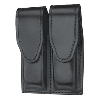 Gould & Goodrich Double Mag Case with Hidden Snap Plain Black