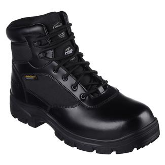 Men's Skechers Work Wascana Linnean Composite Toe Waterproof Boots Black