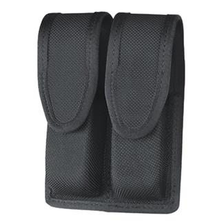 Gould & Goodrich Ballistic Nylon Double Mag Case with Hidden Snap Black