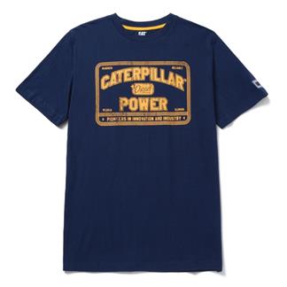 Men's CAT Caterpillar Power T-Shirt Detroit Blue