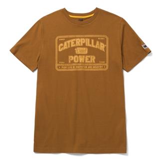 Men's CAT Caterpillar Power T-Shirt Bronze