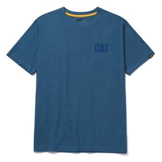 Men's CAT Trademark T-Shirt Real Teal Heather