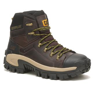 Men's CAT Invader Hiker Composite Toe Waterproof Boots Coffee Bean