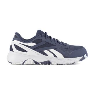 Men's Reebok Nanoflex TR Work Static Dissipative Composite Toe Navy / Light Gray