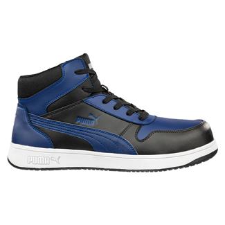 Men's Puma Safety Frontcourt MID Composite Toe ESD Boots Blue / Black